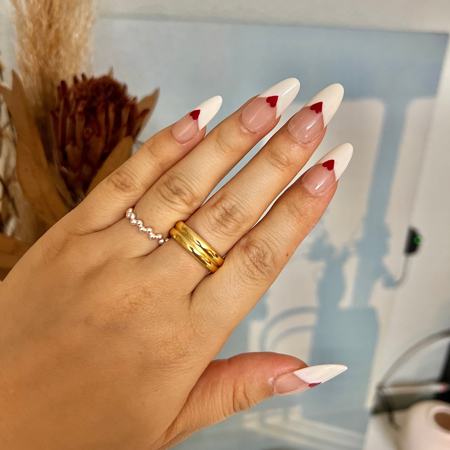 «CURVED GLOW BAND»— Polished Adjustable Ring