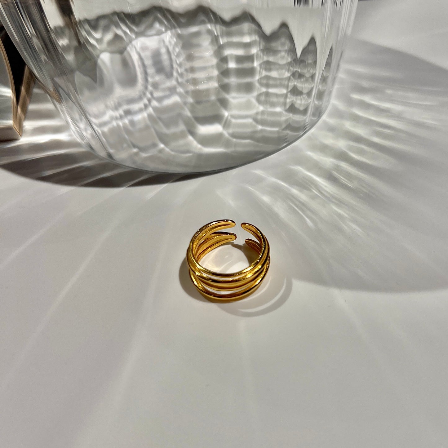 «TRIPLE ARC RING» — Modern Stacked Adjustable Band