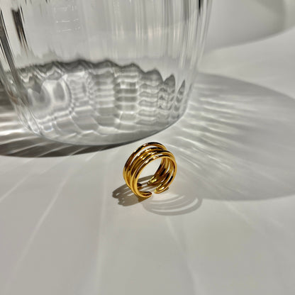 «TRIPLE ARC RING» — Modern Stacked Adjustable Band