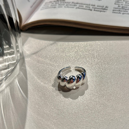 «SILVER BUBBLE BAND» — Adjustable Sterling Silver Bead Ring